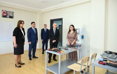 Leyla Əliyeva Yevlaxda məktəb binasının açılışında iştirak edib (FOTO)