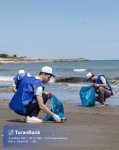 TuranBank Ekologiya və Təbii Sərvətlər Nazirliyi ilə birgə Xəzər sahilində təmizlik aksiyası keçirib (FOTO)