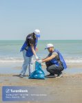 TuranBank Ekologiya və Təbii Sərvətlər Nazirliyi ilə birgə Xəzər sahilində təmizlik aksiyası keçirib (FOTO)