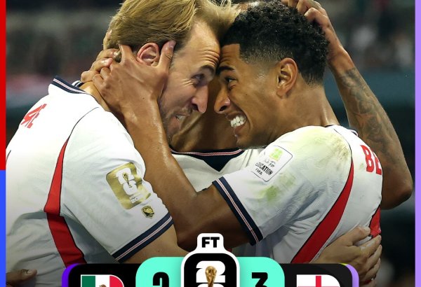Dünya çempionatı: İngiltərə 1/4 final mərhələsinə vəsiqə qazanıb