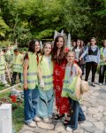 Leyla Əliyeva Qəbələdə fərdi sərginin açılışında və ağacəkmə aksiyasında iştirak edib (FOTO)