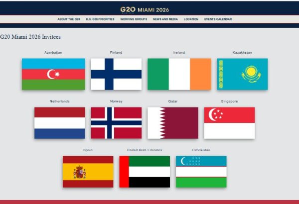 Azərbaycan Mayamidə keçiriləcək G20 sammitinə dəvət edilib