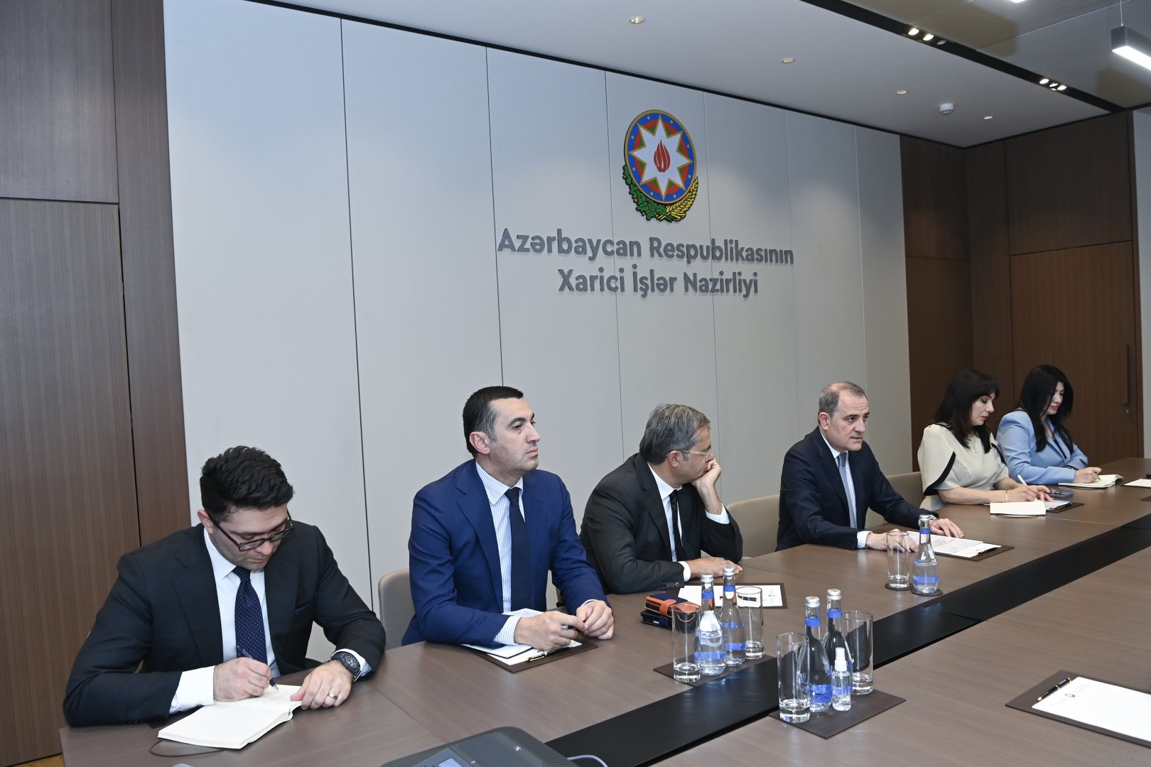 Ceyhun Bayramov ABŞ senatoru ilə görüşüb (FOTO)