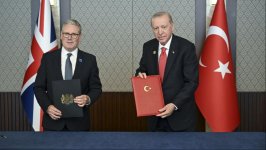 Türkiyə ilə Böyük Britaniya arasında təhlükəsizlik və müdafiə tərəfdaşlığı sənədi imzalanıb (FOTO)
