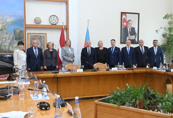 Konstitusiya Məhkəməsində Latviya Konstitusiya Məhkəməsinin sədri ilə görüş olub (FOTO)