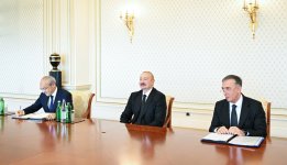 Prezident İlham Əliyev bir sıra beynəlxalq qurumların rəhbər şəxslərini qəbul edib (FOTO)