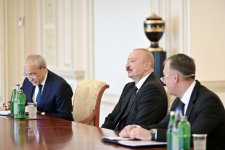 Prezident İlham Əliyev bir sıra beynəlxalq qurumların rəhbər şəxslərini qəbul edib (FOTO)