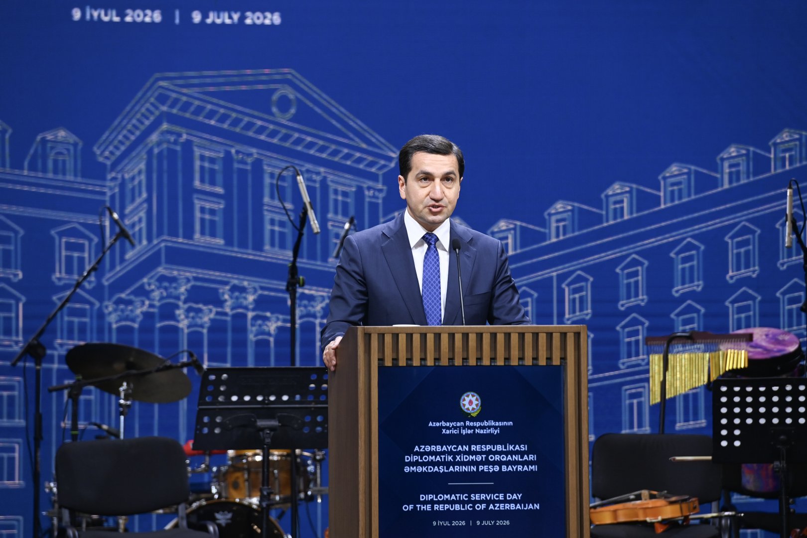 Diplomatik xidmət orqanları əməkdaşlarının peşə bayramı münasibətilə rəsmi qəbul təşkil edilib (FOTO)