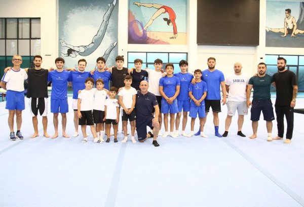 Milli Gimnastika Arenasında Matteo Morandi tərəfindən ustad dərsi keçirilib (FOTO)