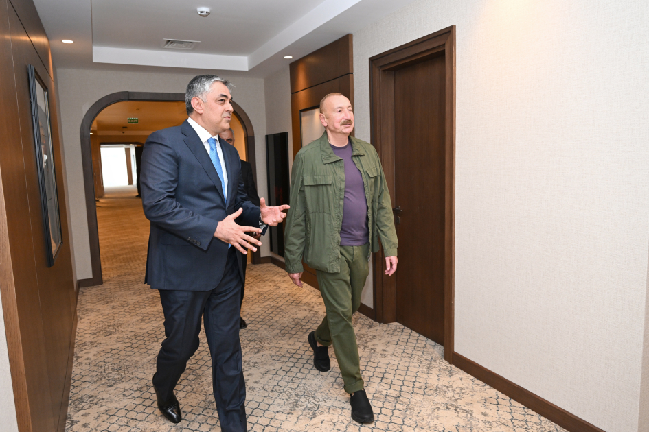 Prezident İlham Əliyev “Xankəndi” hotelinin açılışında iştirak edib (FOTO)