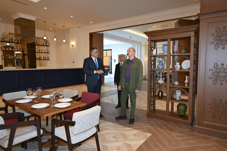 Prezident İlham Əliyev “Xankəndi” hotelinin açılışında iştirak edib (FOTO)
