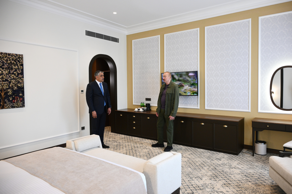 Prezident İlham Əliyev “Xankəndi” hotelinin açılışında iştirak edib (FOTO)