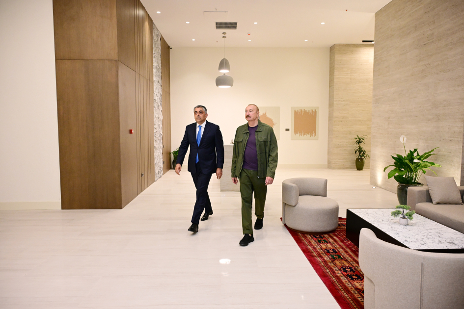 Prezident İlham Əliyev “Xankəndi” hotelinin açılışında iştirak edib (FOTO)