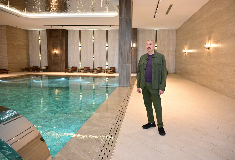 Prezident İlham Əliyev “Xankəndi” hotelinin açılışında iştirak edib (FOTO)