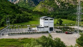 Prezident İlham Əliyev Laçında Hoçaz çayının üzərindəki su elektrik stansiyalarının açılışında iştirak edib (FOTO)