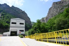 Prezident İlham Əliyev Laçında Hoçaz çayının üzərindəki su elektrik stansiyalarının açılışında iştirak edib (FOTO)