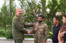 Prezident İlham Əliyev Xocavənd rayonunun Quzeyxırman kəndində olub (FOTO) (YENİLƏNİB)
