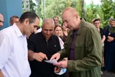 Prezident İlham Əliyev Xocavənd rayonunun Quzeyxırman kəndində olub (FOTO) (YENİLƏNİB)