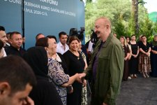 Prezident İlham Əliyev Xocavənd rayonunun Quzeyxırman kəndində olub (FOTO) (YENİLƏNİB)