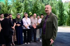 Prezident İlham Əliyev Xocavənd rayonunun Quzeyxırman kəndində olub (FOTO) (YENİLƏNİB)