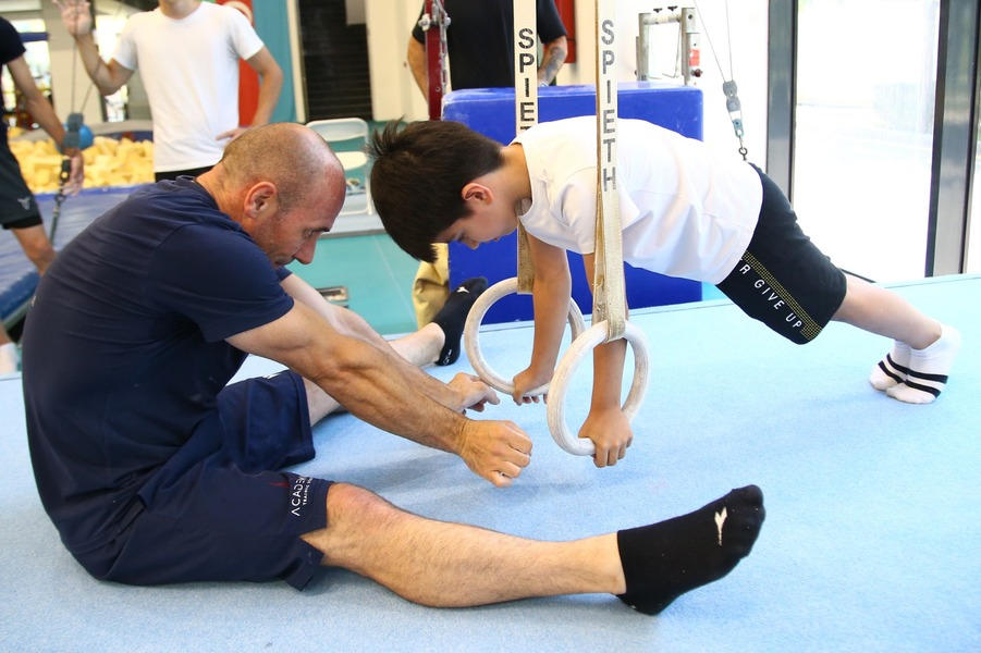Milli Gimnastika Arenasında Matteo Morandi tərəfindən ustad dərsi keçirilib (FOTO)