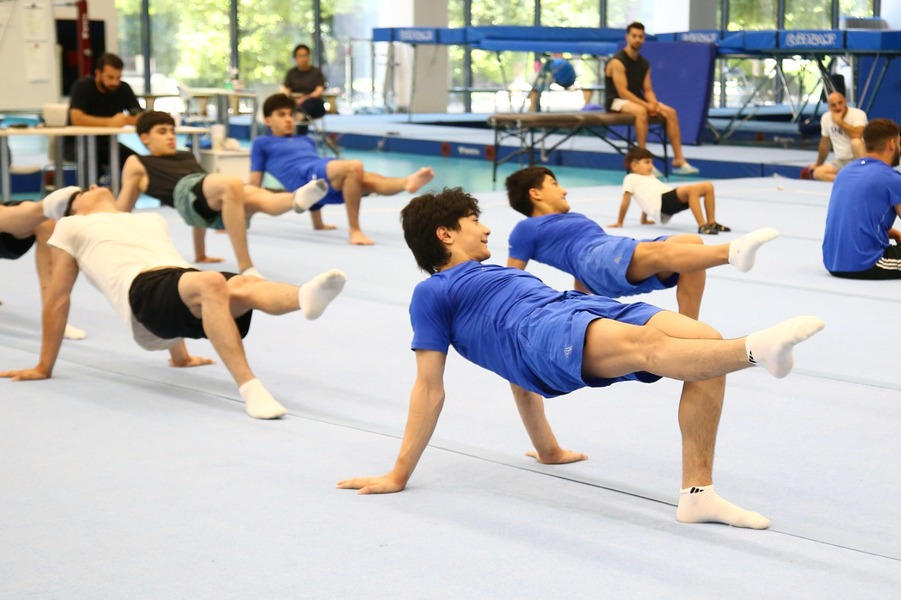 Milli Gimnastika Arenasında Matteo Morandi tərəfindən ustad dərsi keçirilib (FOTO)