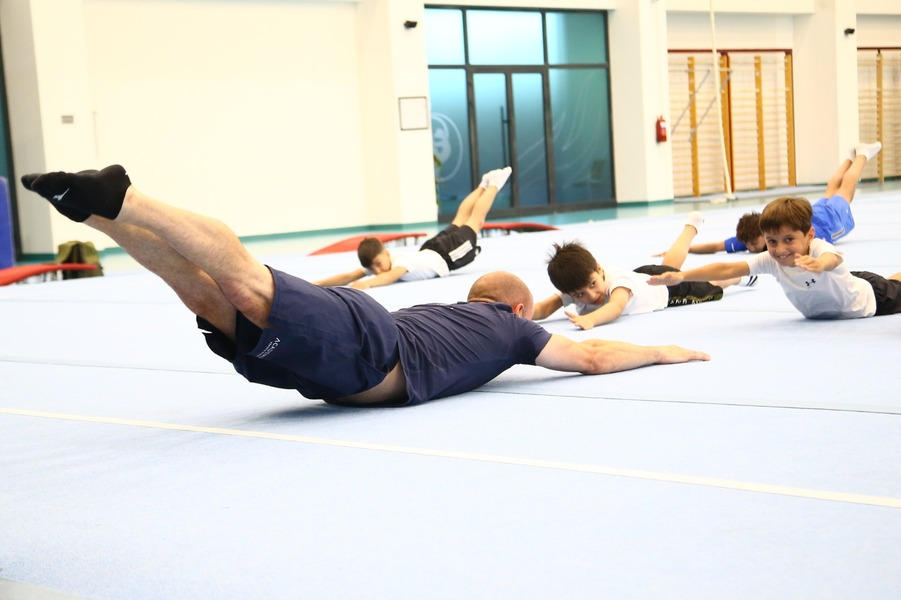 Milli Gimnastika Arenasında Matteo Morandi tərəfindən ustad dərsi keçirilib (FOTO)