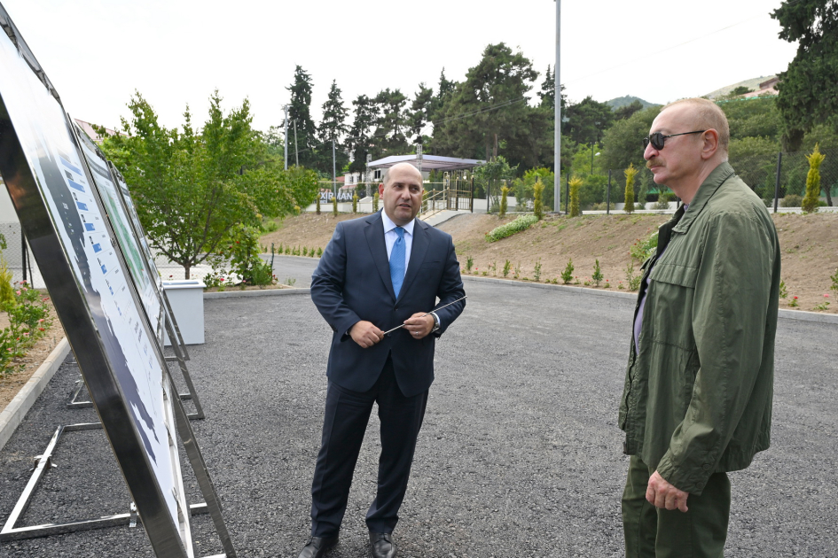 Prezident İlham Əliyev Xocavənd rayonunun Quzeyxırman kəndində olub (FOTO)