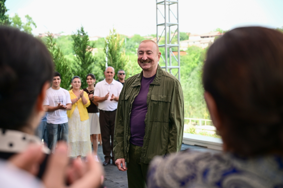 Prezident İlham Əliyev Xocavənd rayonunun Quzeyxırman kəndində olub (FOTO)