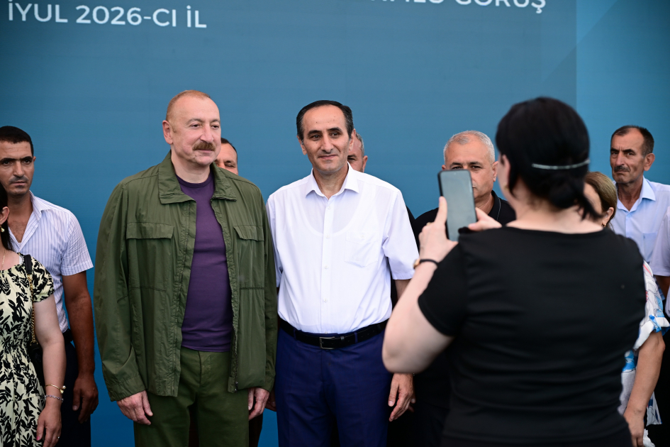 Prezident İlham Əliyev Xocavənd rayonunun Quzeyxırman kəndində olub (FOTO)