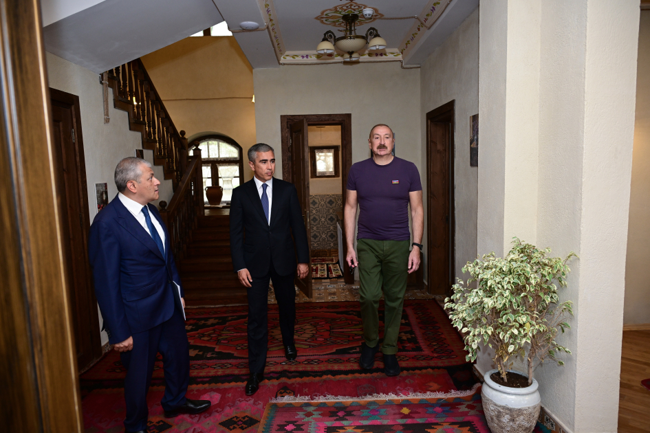 Prezident İlham Əliyev Şuşada “Yasəmən” hotelinin yeni korpusları ilə tanış olub (FOTO)