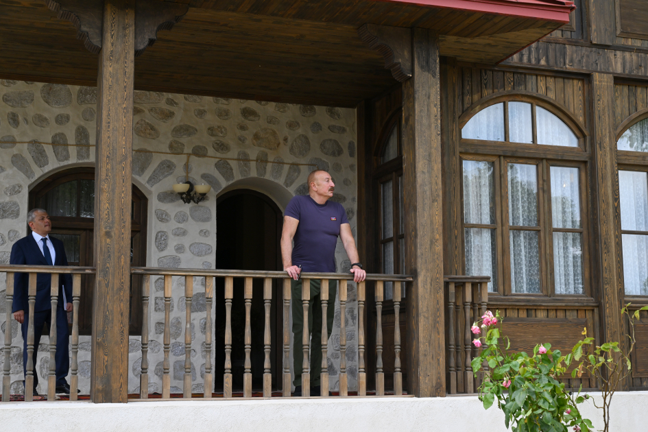 Prezident İlham Əliyev Şuşada “Yasəmən” hotelinin yeni korpusları ilə tanış olub (FOTO)
