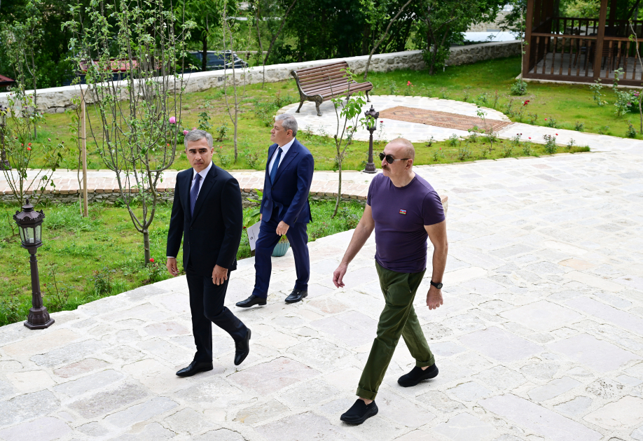 Prezident İlham Əliyev Şuşada “Yasəmən” hotelinin yeni korpusları ilə tanış olub (FOTO)