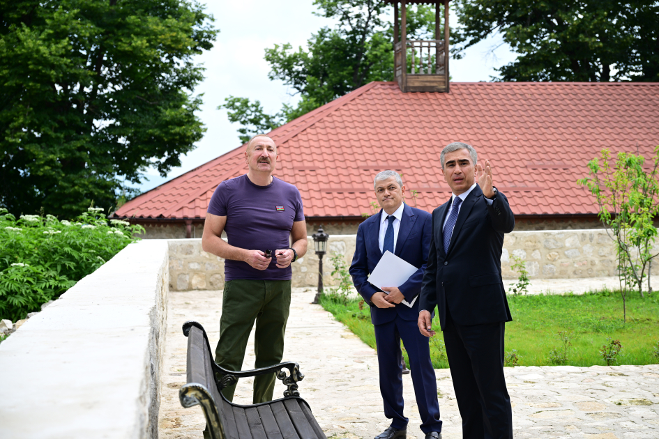 Prezident İlham Əliyev Şuşada “Yasəmən” hotelinin yeni korpusları ilə tanış olub (FOTO)