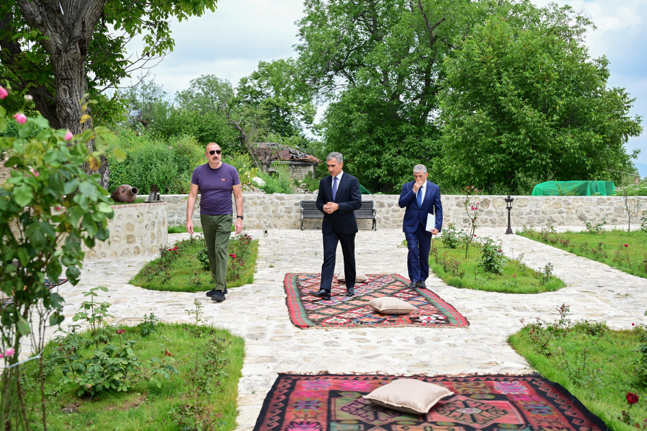 Prezident İlham Əliyev Şuşada “Yasəmən” hotelinin yeni korpusları ilə tanış olub (FOTO)