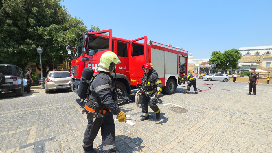 FHN “İçərişəhər” Dövlət Tarix-Memarlıq Qoruğu İdarəsi ilə birgə təlim keçirib (FOTO/VİDEO)