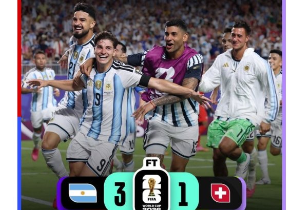 Dünya çempionatı: Argentina yarımfinala vəsiqə qazanıb