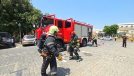 FHN “İçərişəhər” Dövlət Tarix-Memarlıq Qoruğu İdarəsi ilə birgə təlim keçirib (FOTO/VİDEO)