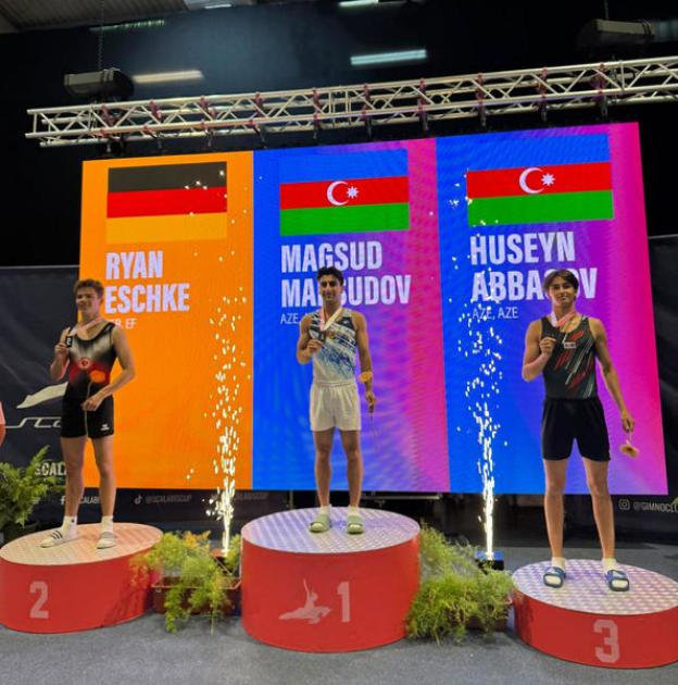 Azərbaycan gimnastları beynəlxalq turniri 12 medalla başa vurublar (FOTO)