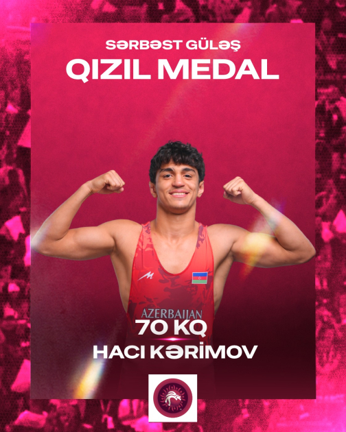 Azərbaycanın bir güləşçisi Avropa çempionu olub, üçü bürünc medal qazanıb (FOTO)
