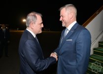 Slovakiya Prezidenti Peter Pelleqrini Azərbaycana rəsmi səfərə gəlib (FOTO)