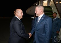 Slovakiya Prezidenti Peter Pelleqrini Azərbaycana rəsmi səfərə gəlib (FOTO)