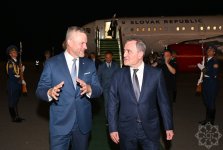 Slovakiya Prezidenti Peter Pelleqrini Azərbaycana rəsmi səfərə gəlib (FOTO)