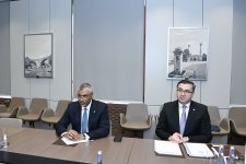 Ceyhun Bayramov ÜGT-nin baş katibi ilə görüşüb (FOTO)