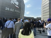 IV Şuşa Qlobal Media Forumunun iştirakçıları Xocalı Soyqırımı Memorialını ziyarət ediblər (FOTO)