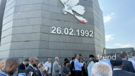IV Şuşa Qlobal Media Forumunun iştirakçıları Xocalı Soyqırımı Memorialını ziyarət ediblər (FOTO)