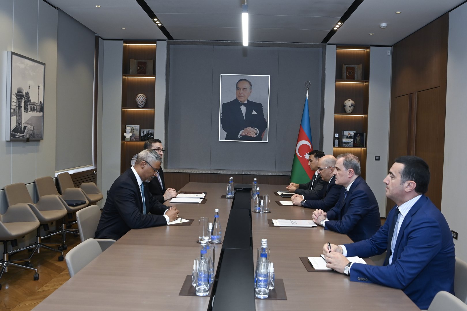 Ceyhun Bayramov ÜGT-nin baş katibi ilə görüşüb (FOTO)