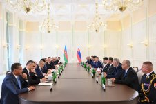 Prezident İlham Əliyevin Şuşada Slovakiya Prezidenti ilə geniş tərkibdə görüşü olub (FOTO)