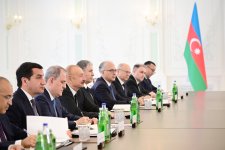 Prezident İlham Əliyevin Şuşada Slovakiya Prezidenti ilə geniş tərkibdə görüşü olub (FOTO)