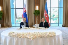 Prezident İlham Əliyevin adından Xankəndidə Slovakiya Prezidentinin şərəfinə rəsmi nahar verilib (FOTO)